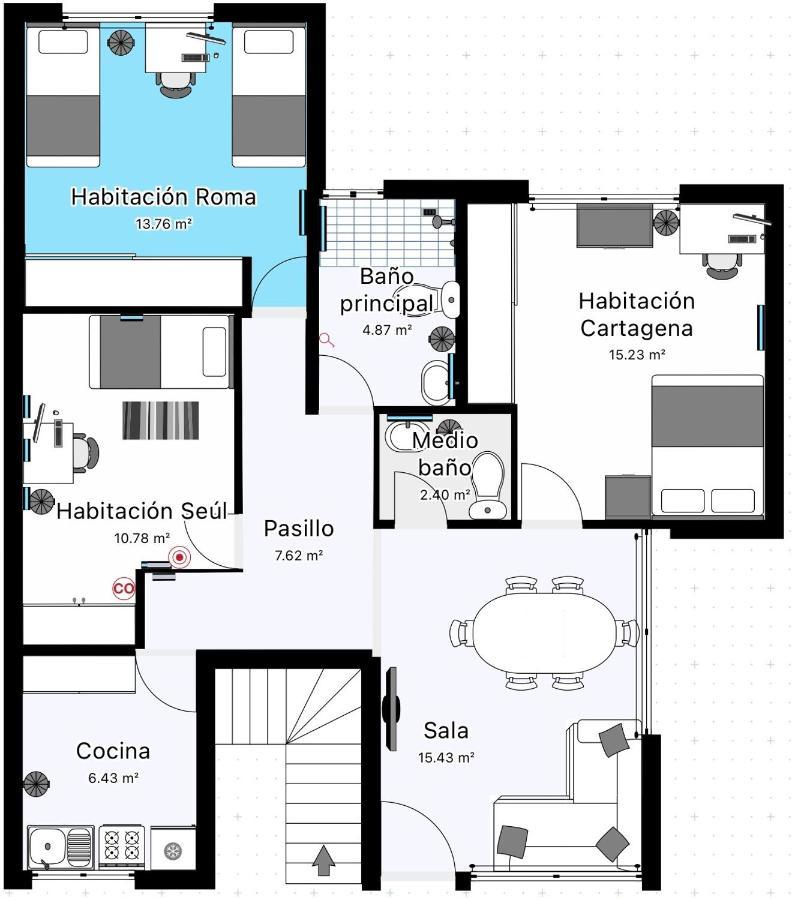 Апартаменти Habitacion Roma Мехіко Екстер'єр фото